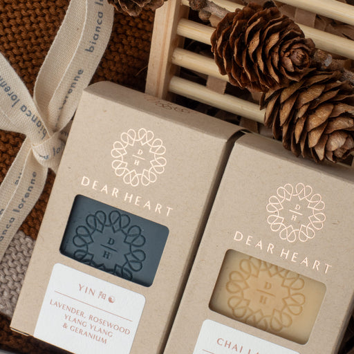 mens gift box with 2 soaps wooden soap rack and washcloth trio organic cotton