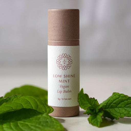 natural lip balm made in nz in compostable tube with mint flavour and vegan oils