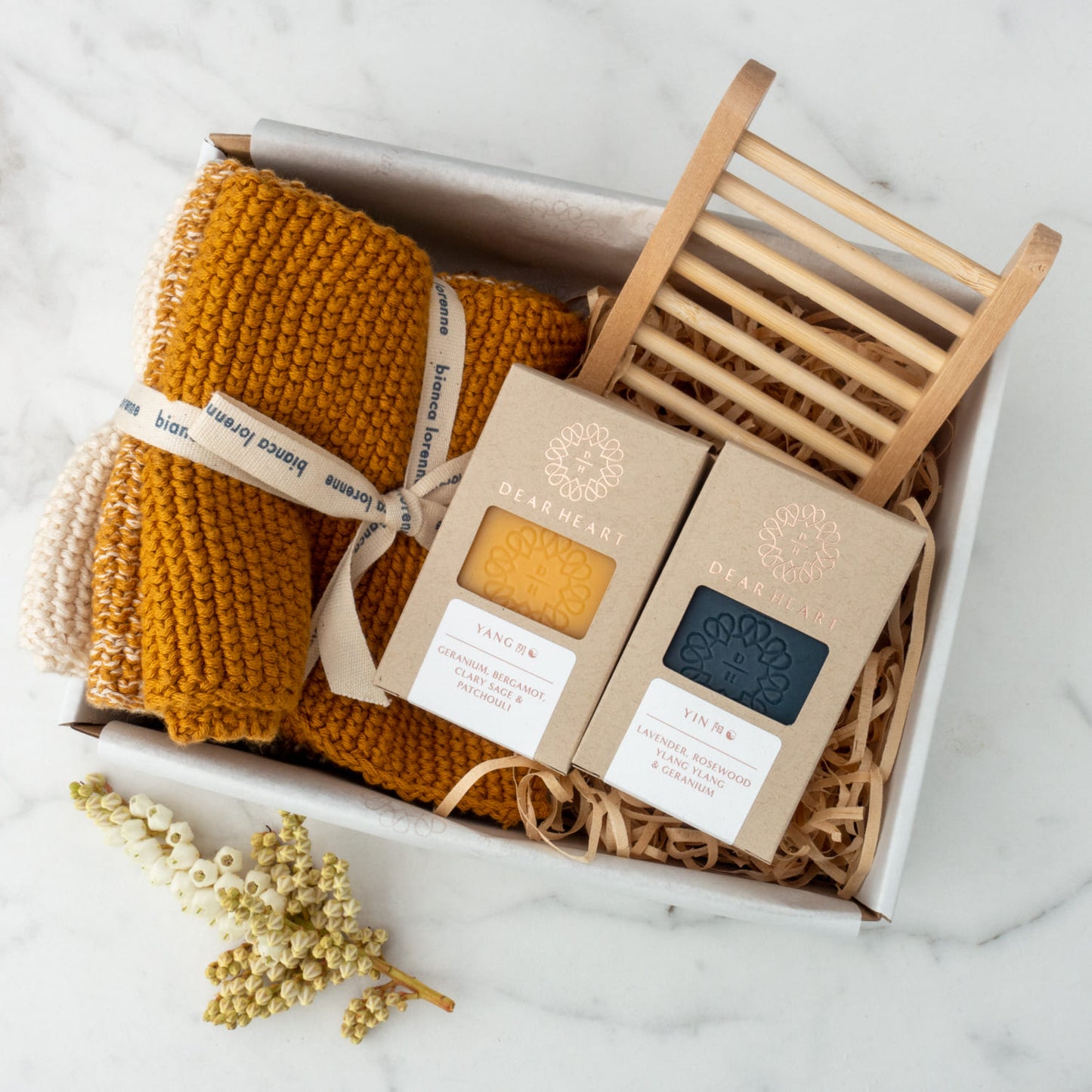 the perfect vegan gift box 2 handmade soaps 3 bianca lorrene wash cloths bamboo soap rack nz made