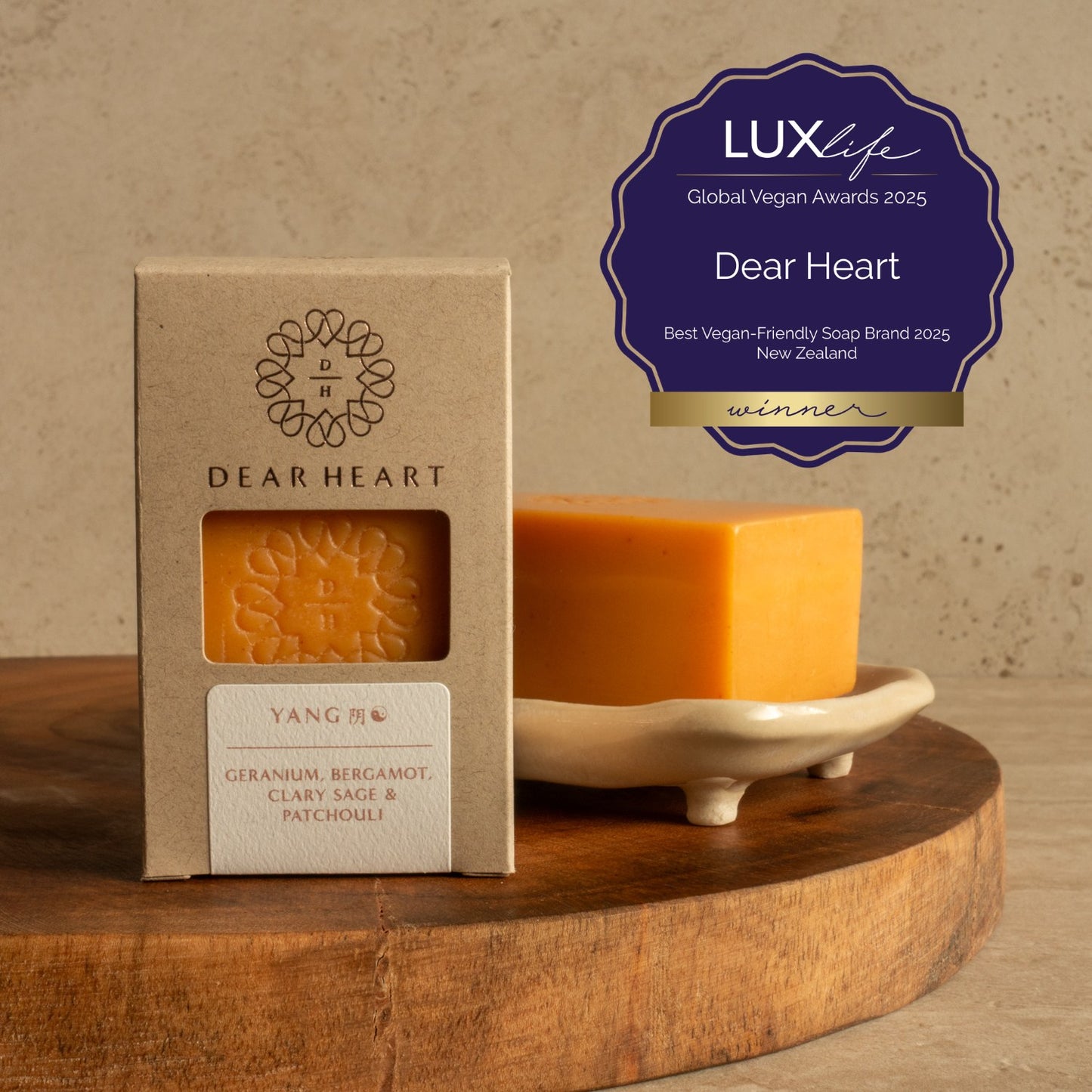 Yang body wash is a sunny blend of four essential oils coloured yellow with annatto seeds uplifting aroma made in nz