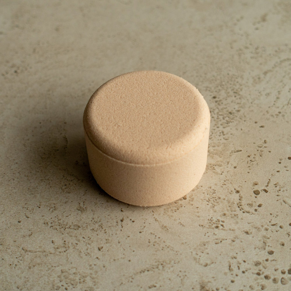 
                  
                    turkish delight bath bomb with rose geranium and ylang ylang essential oils good for the skin nourishing and fragrant made in nz
                  
                